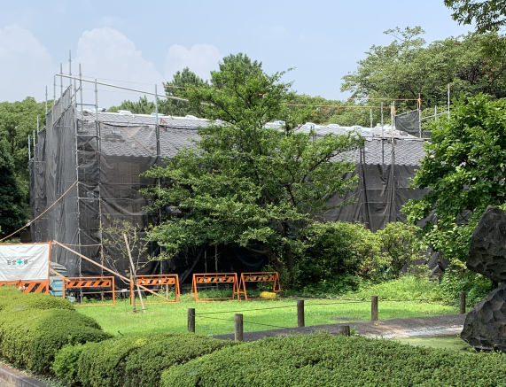 皇居東御苑では 大嘗宮の造営工事が開始されました Npo法人 江戸城天守を再建する会